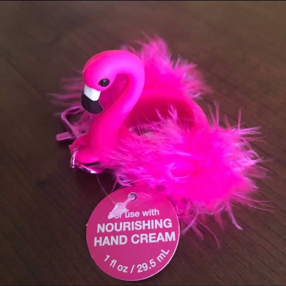 Flamingo hand cream holder